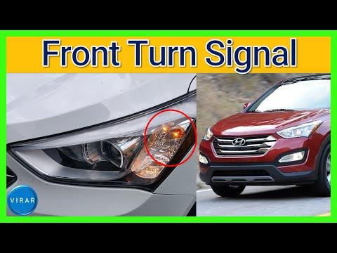 How to Replace Front Turn Signal Bulb - Hyundai Santa Fe (2013-2018)