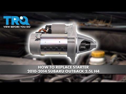 How to Replace the Starter Motor on a 2008-2012 Subaru Outback (Trim: 2.5i)
