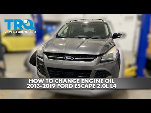 How to Change Engine Oil 2013-2019 Ford Escape 2.0L L4