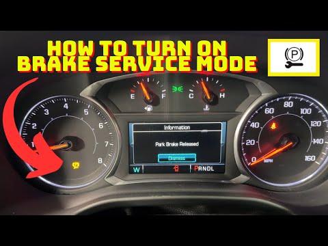 Chevy/GMC Brake Service Mode For Electronic Park Brakes 2019-2022 (With out Scanner)