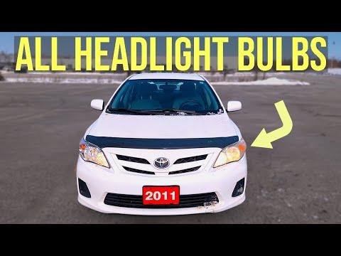 How to Replace Headlight Bulbs - Toyota Corolla (2009-2013)