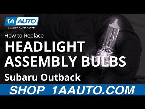 How to Replace Both Headlight Bulbs on a 2005-2014 Subaru Outback