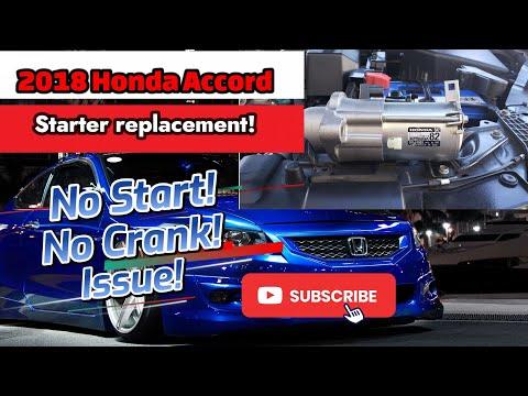 How to change remove and install starter on a 2013-2019 honda accord/civic 2.4 I4