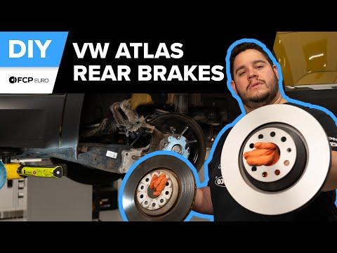 Volkswagen Atlas Rear Brake Pad & Rotor Replacement DIY (2018-2021 VW Atlas MQB, Cross Sport)
