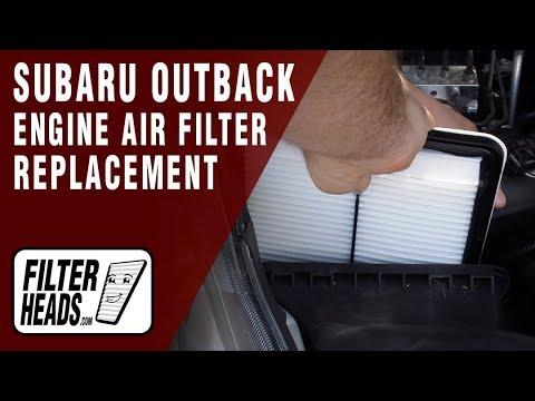 How to Replace the Engine Air Filter on a 2005-2019 Subaru Outback (Engine: Flat 4 2.5L)