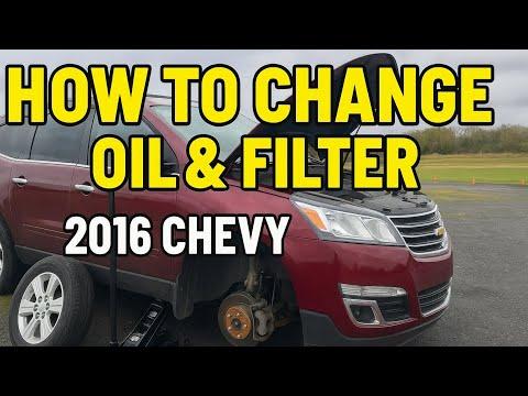 How to change oil & filter on a 2016 chevy Traverse