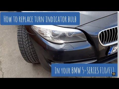 How to Replace the Front Turn Signal Bulb (or LED Module) on a 2016 BMW 550i