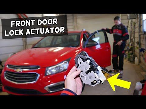 CHEVROLET CRUZE FRONT DOOR LOCK ACTUATOR REPLACEMENT REMOVAL 2010 2011 2012 2013 2014 2015 2016