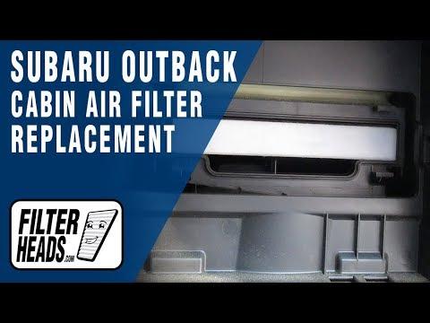 How to Replace the Cabin Air Filter on a 2010-2019 Subaru Outback (Engine: Flat 4 2.5L)