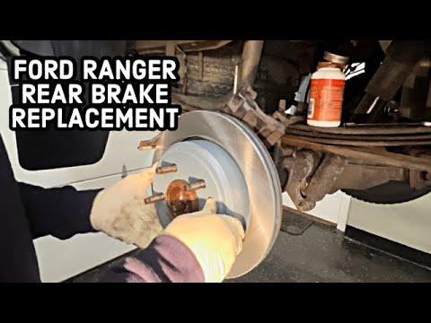 How to Replace Rear Brake Pads and Rotors on a 2019-2024 Ford Ranger (Engine: Inline 4 2.3L)