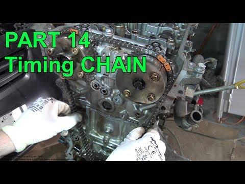 How to Assemble Toyota Corolla Dual VVT-i engine years 2007 to 2018 PART 14 Timing chain