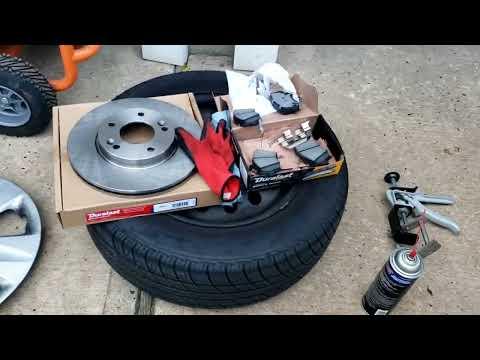 Kia Forte Front Brake Pads and Rotor Replacement Change How to 2018 and Others