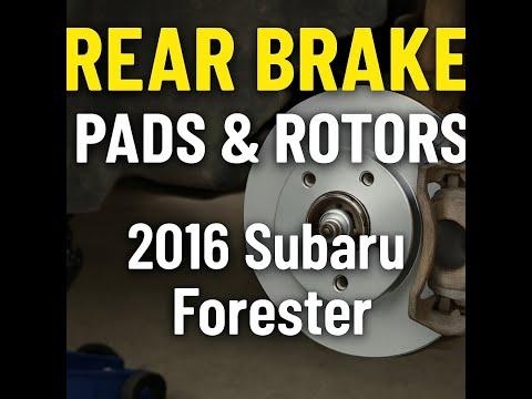 Fix Your Brakes! 2016 Subaru Forester Rear Pads & Rotors Replacement.