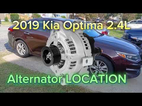 2016-2020(4th generation) Kia Optima 2.4L Alternator LOCATION