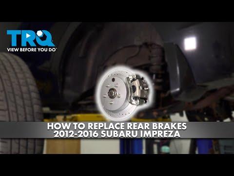 How to Replace Rear Brake Pads & Rotors on a 2015 Subaru Impreza