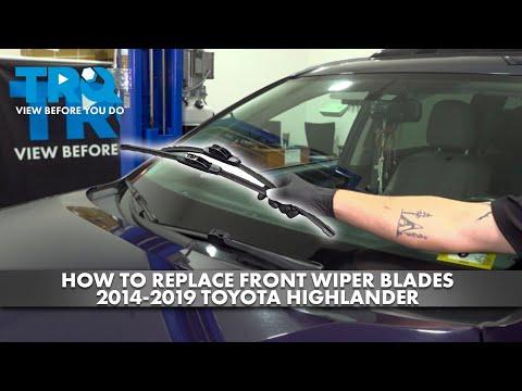 How to Replace Front Windshield Wipers on a 2008-2019 Toyota Highlander