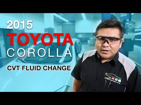 2015 TOYOTA COROLLA CVT FLUID CHANGE, & FILTER