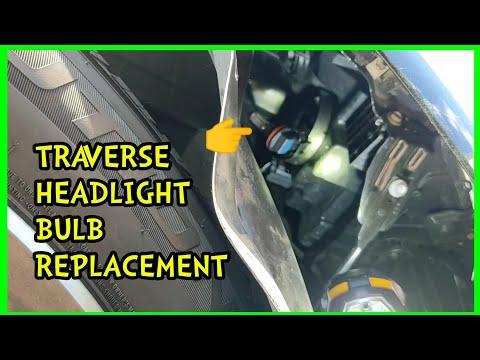 How to Replace Headlight Bulbs on a 2016 Chevrolet Traverse (Low Beam H11 & High Beam 9005)