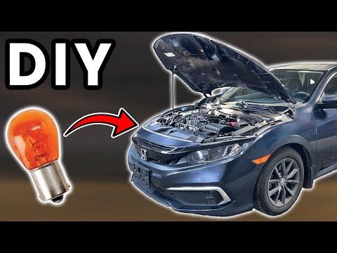 DIY 2016-2021 Honda Civic Turn Signal Bulb Replacement | Replace Civic Front Turn Signal Bulb