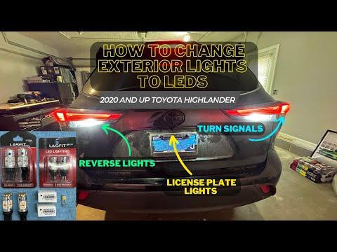 How to Change all Rear Exterior Bulbs on 2020-2023 Toyota Highlander to LEDs.