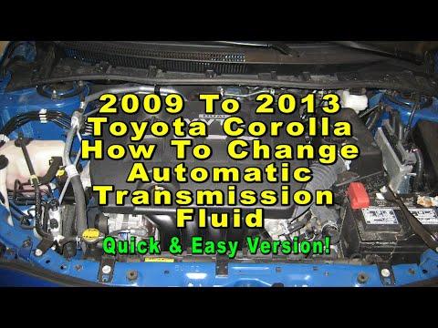 How to Change Transmission Fluid on a 2009-2022 Toyota Corolla Automatic (Engine: Inline 4 1.8L)
