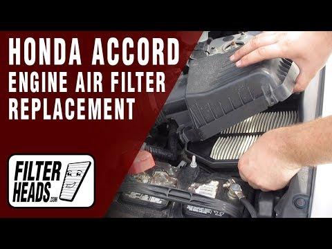 How to Replace Engine Air Filter 2012 Honda Accord L4 2.4L | TA36309, AF4044