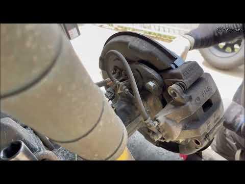 2016 Toyota Tundra Rear Brake Pads & Rotors Replacement #brakes