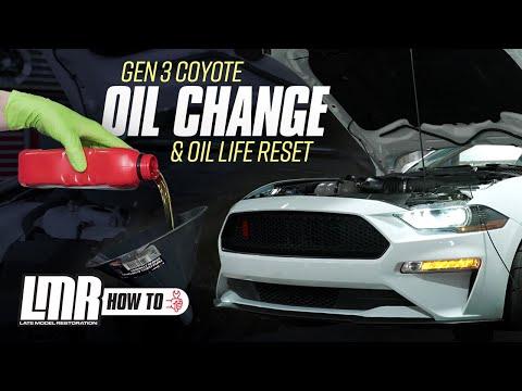 2018-2023 Gen 3 5.0L Coyote Mustang GT/Bullitt/Mach 1: Oil Change & Oil Life Reset - Full Process