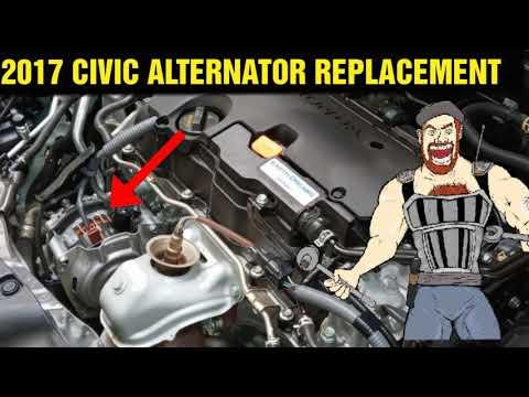 2016 - 2021 HONDA CIVIC ALTERNATOR REPLACEMENT TUTORIAL | 2016 2017 2018 2019 2020 2021