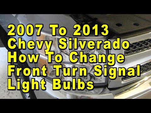 How to Replace the Front Turn Signal Bulbs on a 2012 Chevrolet Silverado 1500