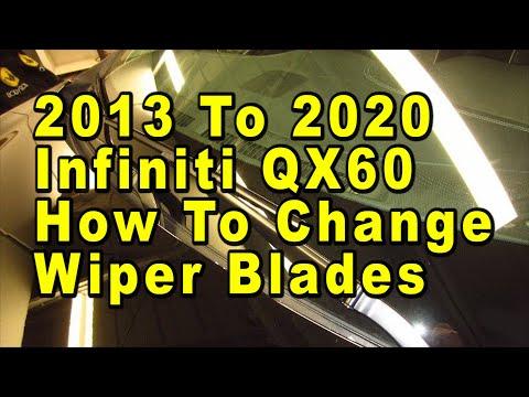 How to Replace Front Windshield Wiper Blades on a 2016 INFINITI QX60