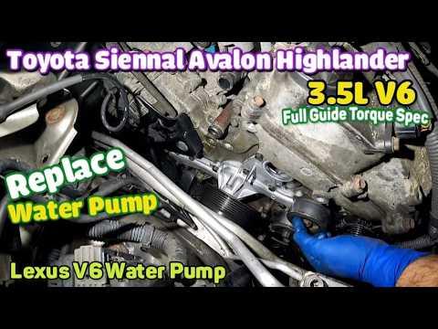 How to Replace the Water Pump on a 2013-2018 Toyota Avalon 3.5L V6 (Engine: V6 3.5L)