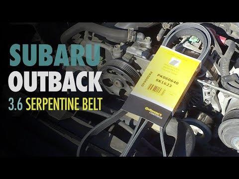 How to Replace Serpentine Belt | Subaru Outback 3.6 | Subaru Legacy 3.6