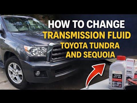 TOYOTA TUNDRA & SEQUOIA Transmission Fluid Change (Drain and Fill) EASY! 2008 - 2020 & 2021