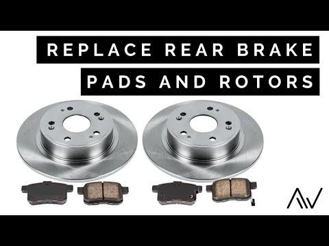 How to change the Rear Brake Pads and Rotors on a Honda Accord | 2013 2017