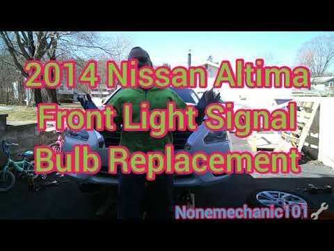2014 Nissan Altima: Front Light Signal Bulb Replacement