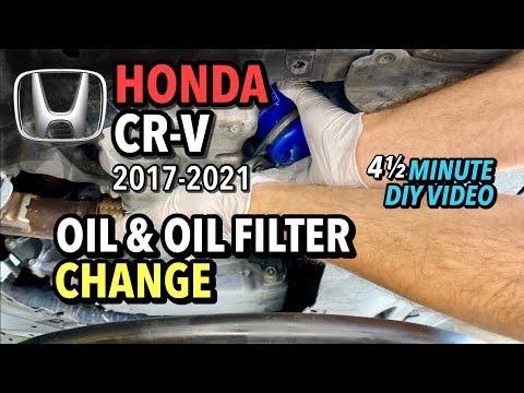 How to Change the Oil and Oil Filter on a 2010-2019 Honda CR-V 2.4L (Trim: LX | Engine: Inline 4 2.4L | Body: Sport Utility)