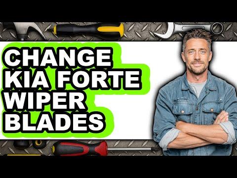 How to Replace Front Windshield Wiper Blades on a 2016 Kia Forte