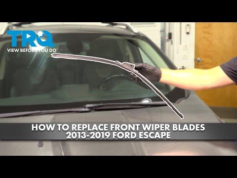 How to Replace Front Windshield Wiper Blades on a 2013-2019 Ford Escape
