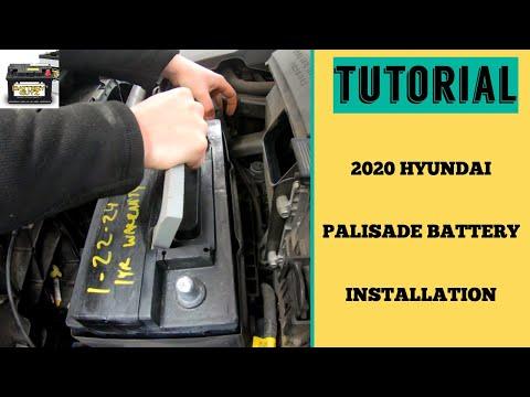 How to Replace the 12V Battery on a 2020 Hyundai Palisade (Engine Bay)
