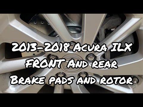 how to change front and rear brake pads and rotors on a 2013 - 2018 Acura ILX