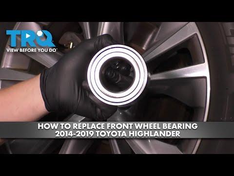 How to Replace Front Wheel Bearings 2014-2019 Toyota Highlander