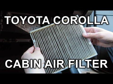 How to Replace the Cabin Air Filter on a 2009-2019 Toyota Corolla (Engine: Inline 4 1.8L)