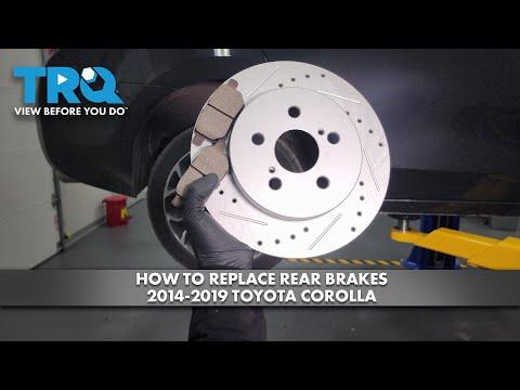 How to Replace Rear Brakes 2014-2019 Toyota Corolla
