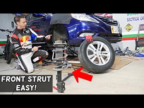 FRONT STRUT SHOCK REPLACEMENT on Hyundai Sonata Elantra Tucson Accent Santa Fe Veloster