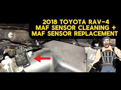 2018 TOYOTA RAV-4 MAF SENSOR REMOVE & CLEAN + MAF SENSOR REPLACEMENT