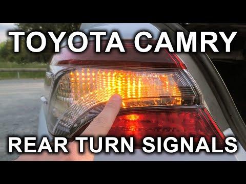 Toyota Camry (2018-2025): Rear Turn Signals And Marker Lights Change. Tail Light Assembly Removal.
