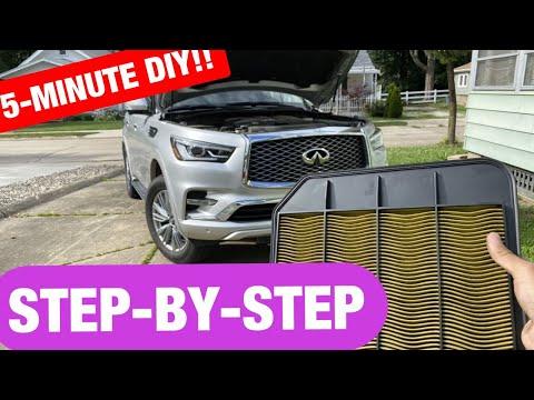 HOW TO: Change the Engine Air Filter on a Infiniti QX80 or QX56 *STEP-BY-STEP*