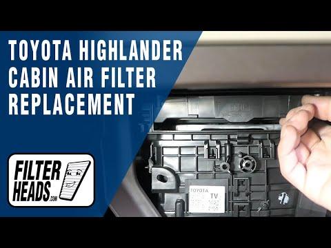 How to Replace Cabin Air Filter 2022 Toyota Highlander | AQ1262C