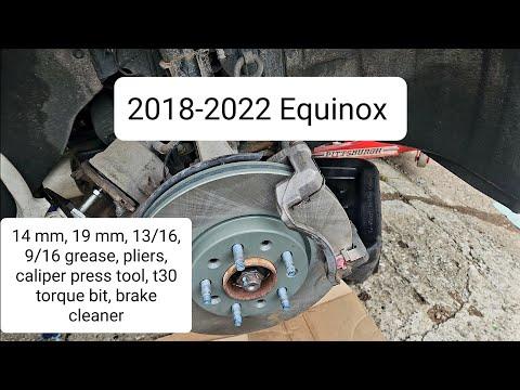 EQUINOX FRONT BRAKES AND ROTORS FULL REPLACEMENT AND TIPS. NEW BRAKE PADS AND ROTORS SWAP 2018-2022
